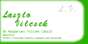 laszlo vilcsek business card